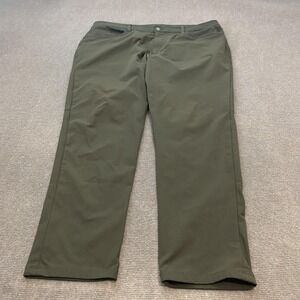 Lululemon Pants Mens 40x30 Green Performance Chino Casual Golf Outdoor Pockets
